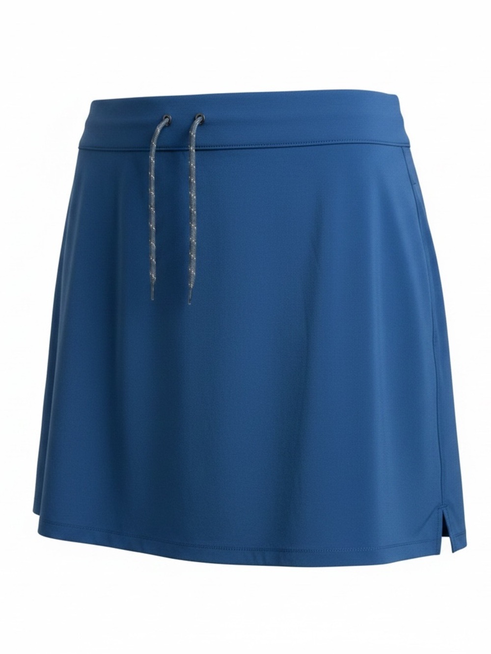 Women's Blue Active Mini Skirt with Drawstring Waist